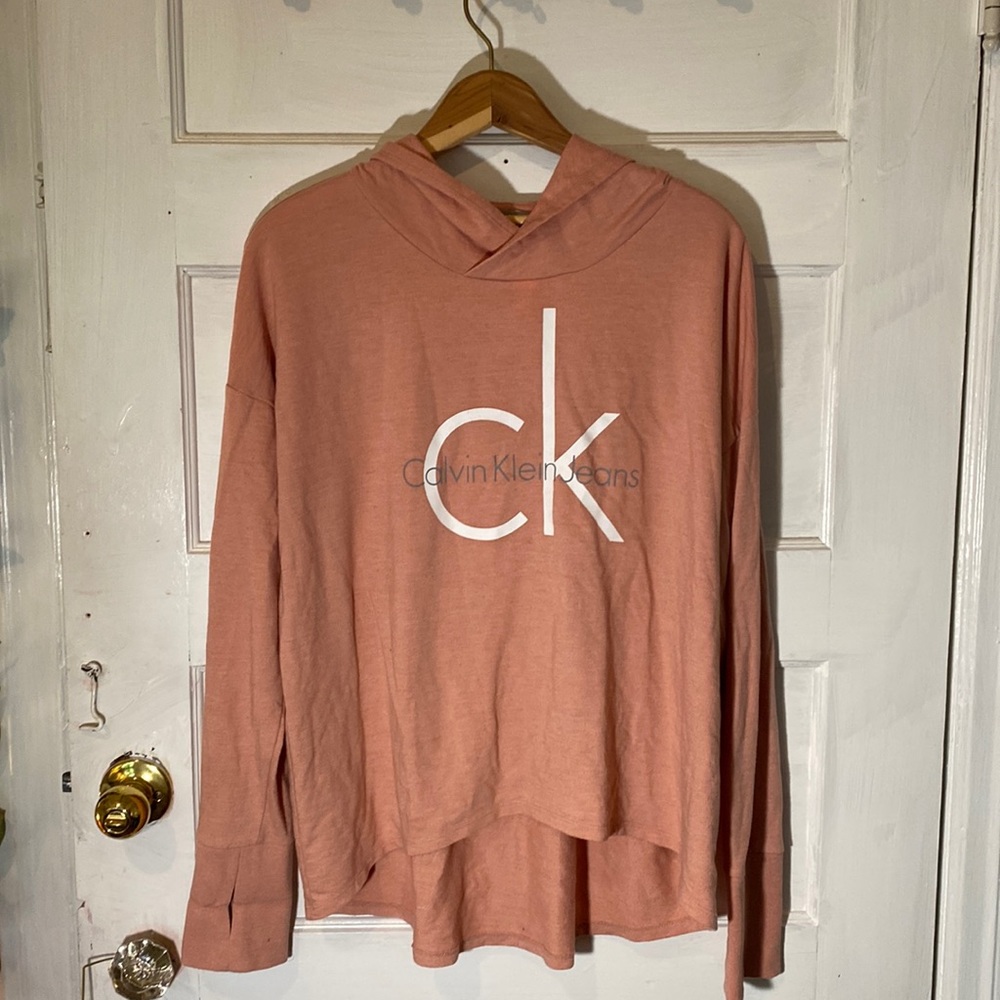 Calvin Klein Coral Long Sleeve Hoodie🌺